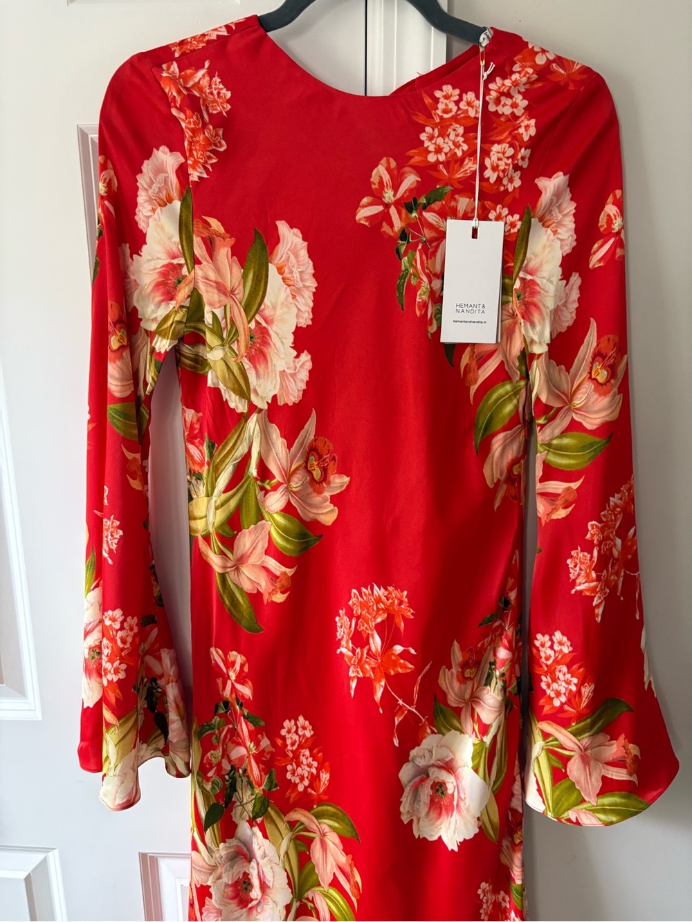 Hemant & Nandita Hibi Back Tie Maxi Dress NWT - Picture 6 of 14